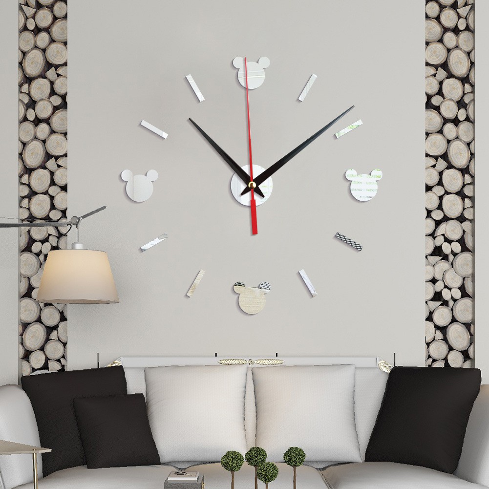 Jam Dinding Unik Analog Dekorasi 3D Modern Clock Tempel Tembok Dinding Motif 109