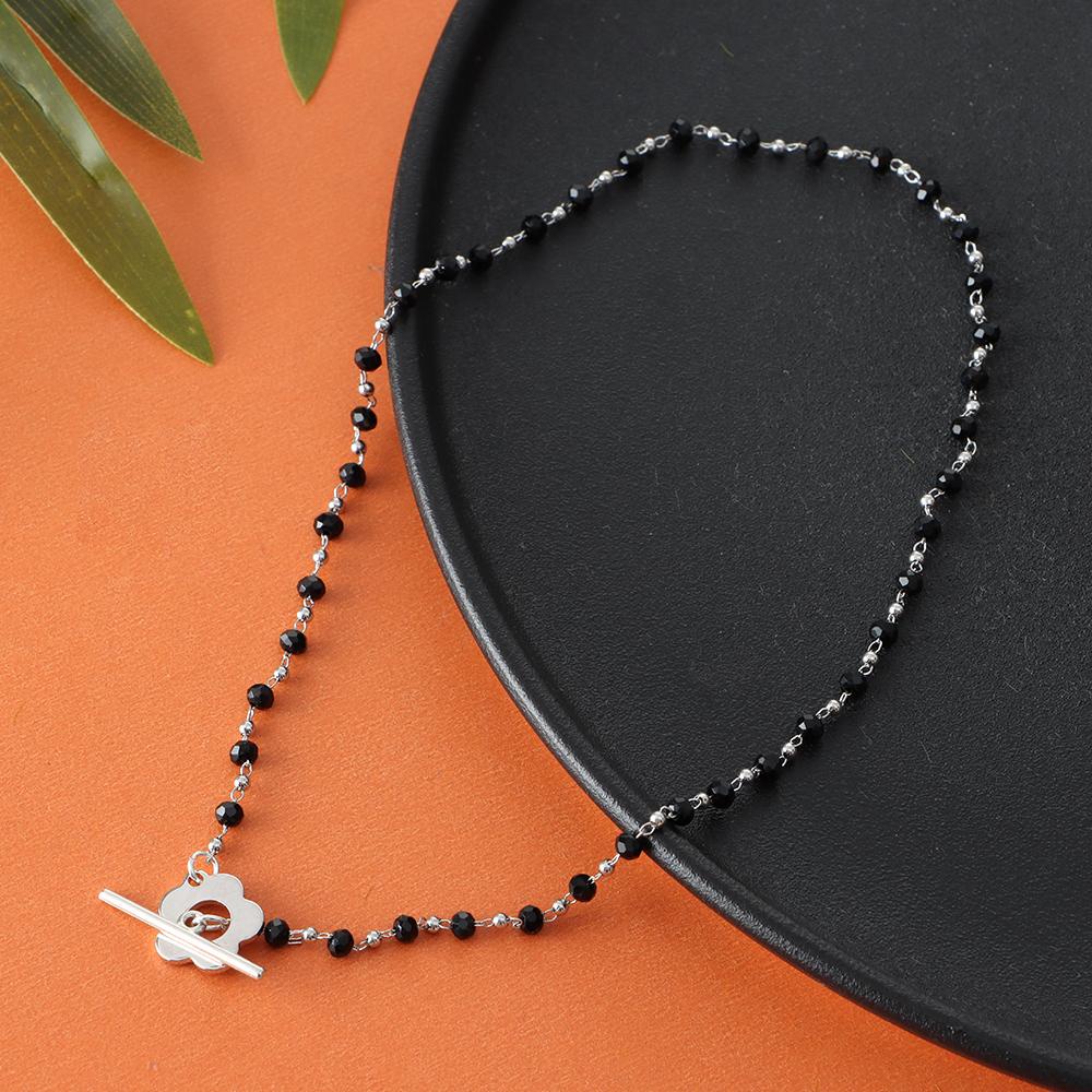 Lily Choker Rantai Wanita Perhiasan Kristal Manik Kerah