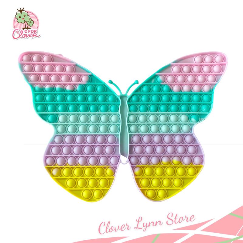 POP IT JUMBO XXXL NEW PASTEL BUTTERFLY / pop it tiktok viral hadiah