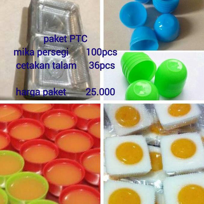 FREEONGKIR paket cetakan puding telur ceplok / kue talam / pudding / cetakan