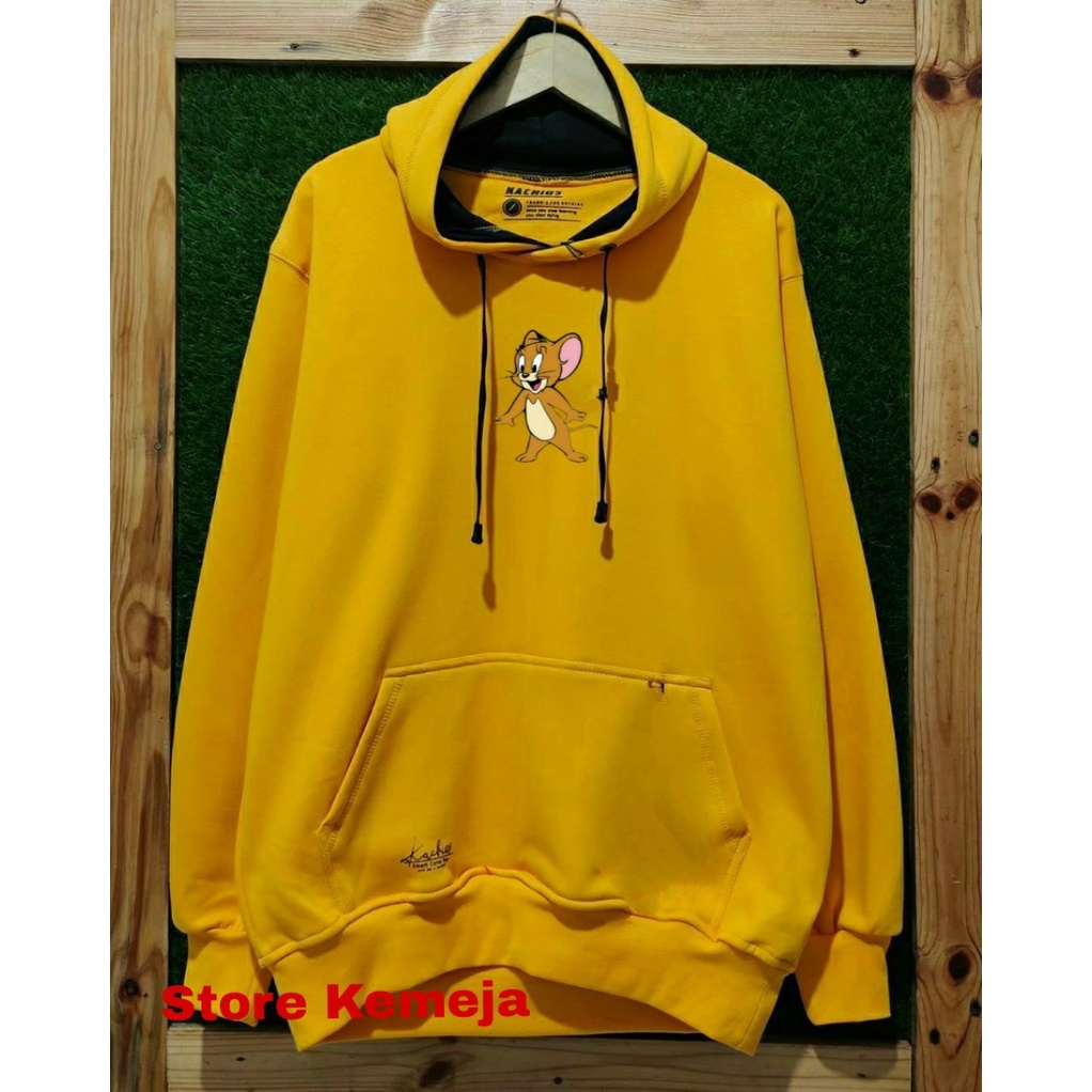 Sweater Hoodie Pria Wanita Jumbo Jaket Hodie Cowok Cewek Distro Bandung Suiter Laki-Laki Kekinian Bahan Katun Warna Bulgandi Cream Sweeter Cowo Murah MR DEE