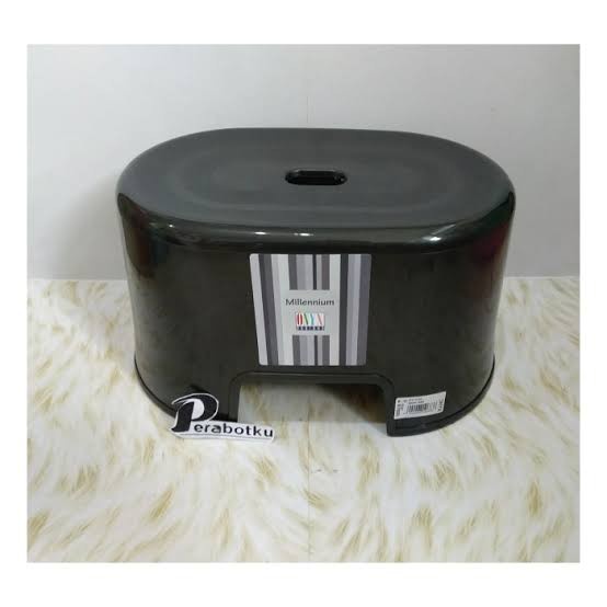 Kursi Bangku Jongkok Hitam Serbaguna Kursi Belajar Anak Bangku Kamar Mandi WC Toilet Dapur Teras Tam