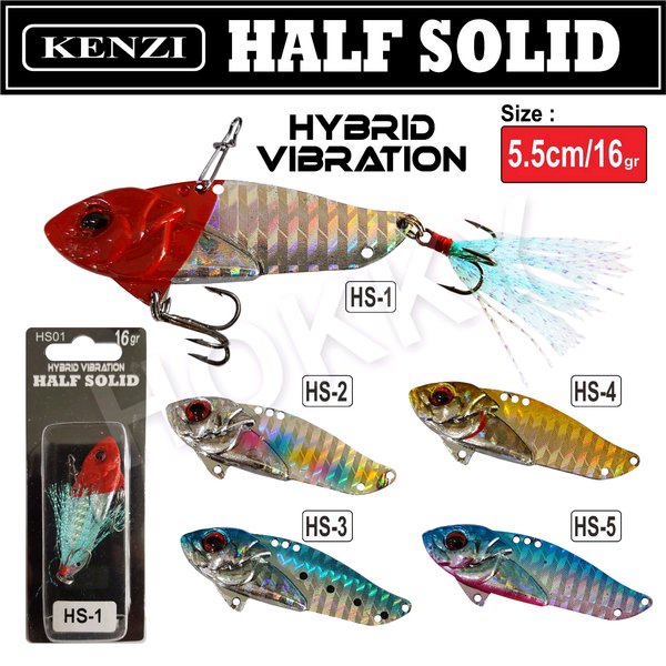 Lure Spoon KENZI HYBRID VIBRATION HALF SOLID HS01 (5,5cm / 16gram) SINKING