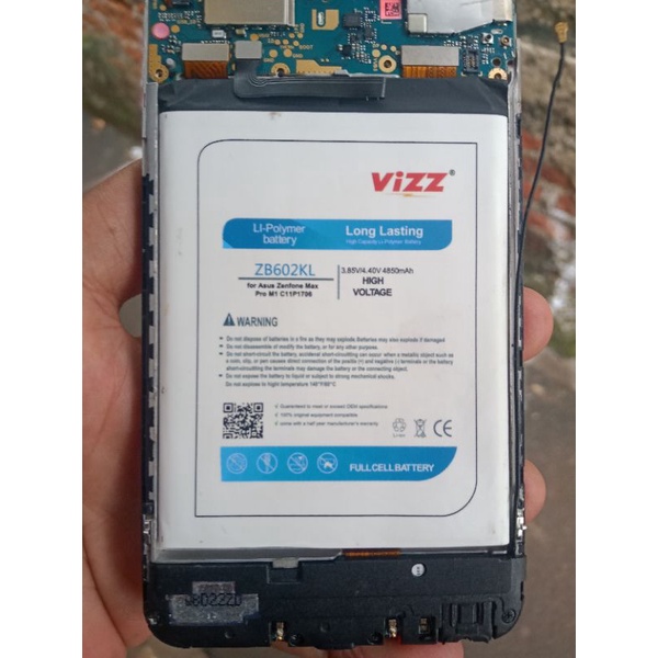 batre batrei batrai vizz Asus Zenfone max pro M1 / Asus Zenfone max pro m2 original vizz copotan