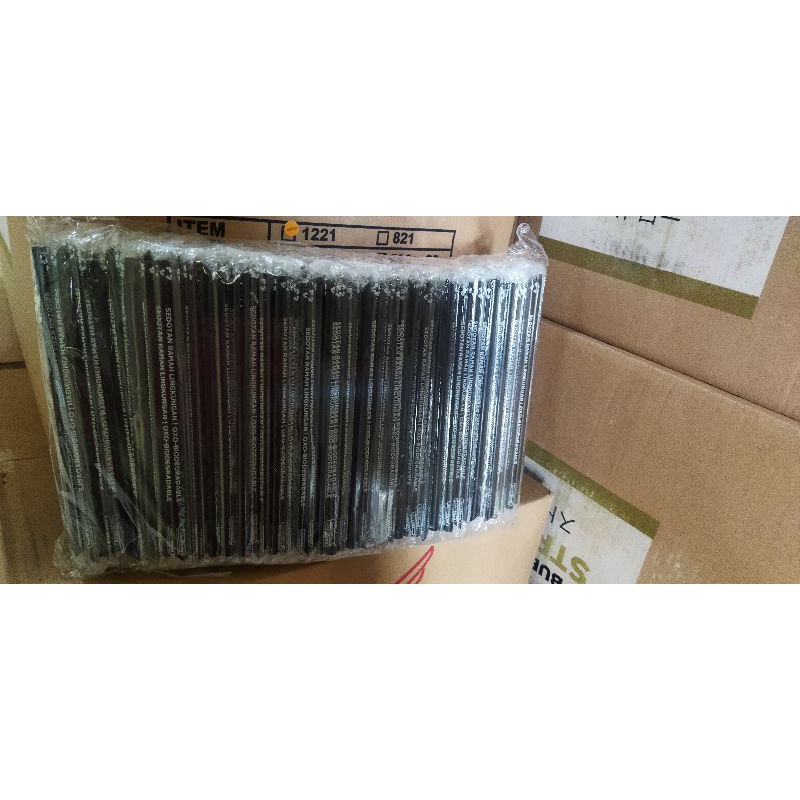 SEDOTAN PLASTIK STERIL WARNA HITAM UK 6 MM ISI 200 PCS