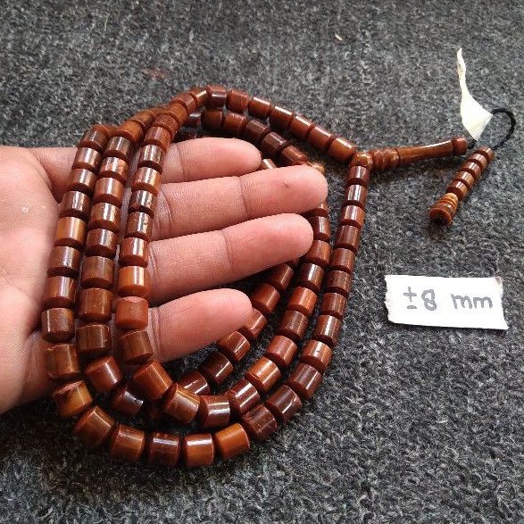 tasbih kokka peluru coklat ± 8 mm ( 8mm ) 99 butir