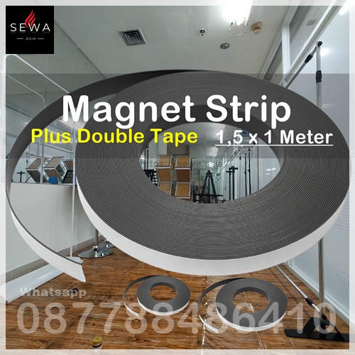 

Magnet Strip Plus Double Tape 1,5 cm x 1 meter