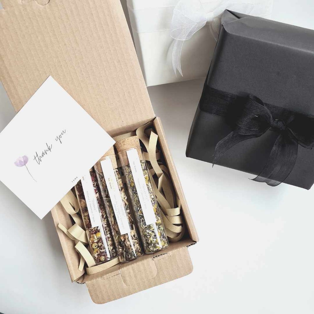 

TEMA Tea 3 Glass Tube Gift Box - Loose Leaf Tea - Custom