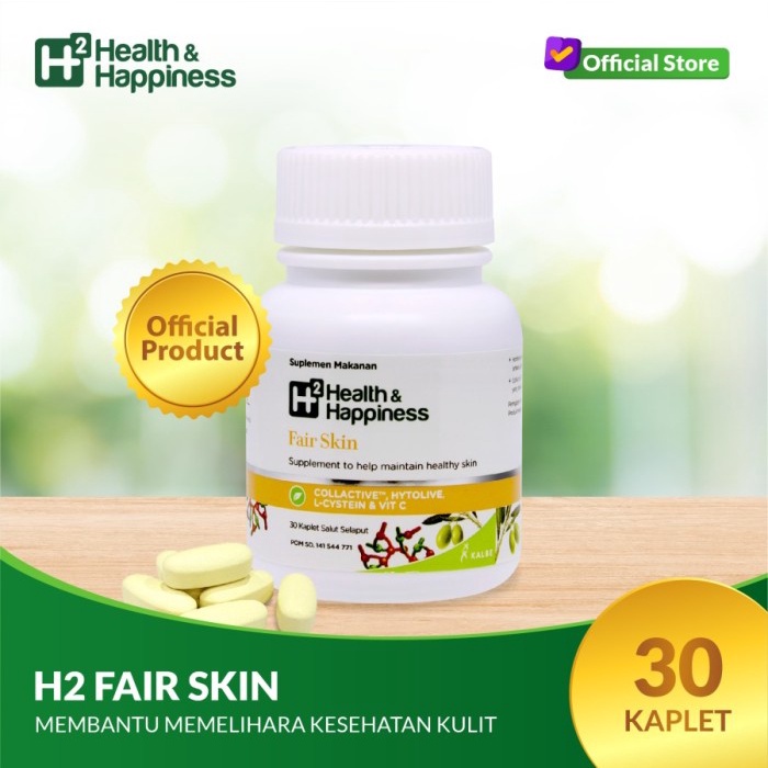 Kesehatan - H2 Fair Skin - Suplemen Kesehatan Kulit H2 Health & Happiness