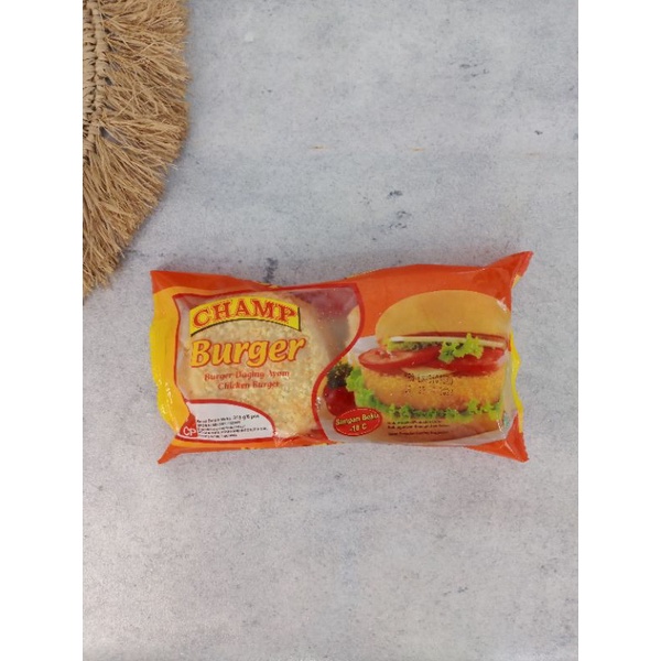 

CHAMP BURGER DAGING AYAM | FROZEN FOOD