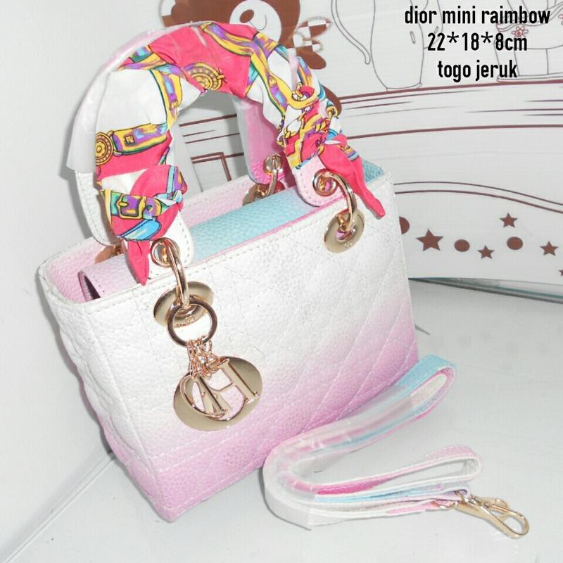 tas wanita cantik terbaru dan termurah  Dior mini raimbow