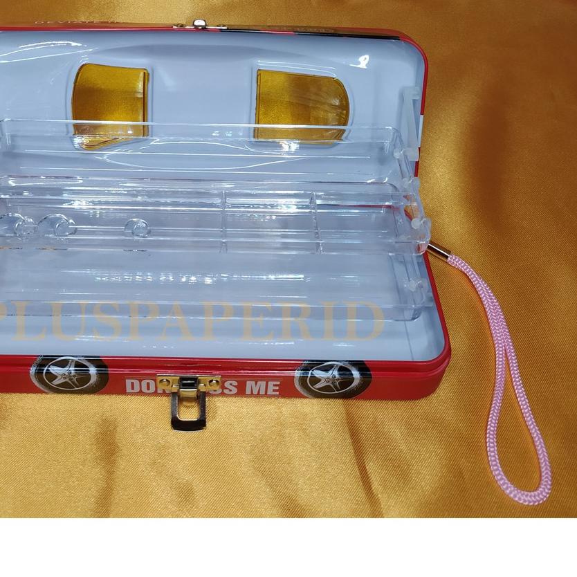 

❝Spesìäl。bget❞ Tempat Pensil Kaleng - Motif Mobil warna warni [ 1 PCS ] 【trìmss,】