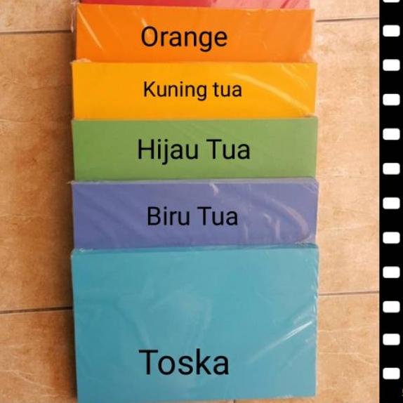 

[KODE JAMDS] Kertas Bc Manila merah/orange/kuning/hijau/coklat/toska 160gsm A2,A3,A4,A5,A6,F4