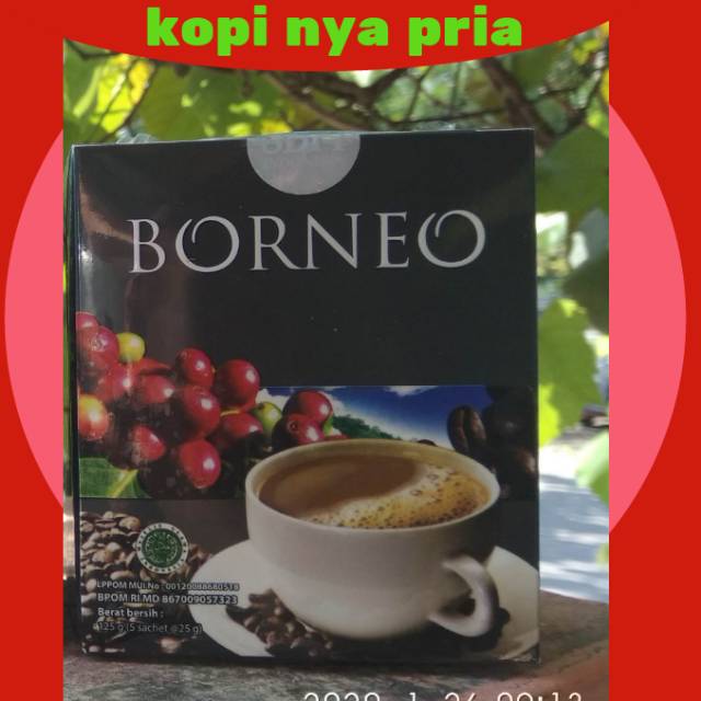 

Kopi nya pria -Borneo coffe perBox isi sachet