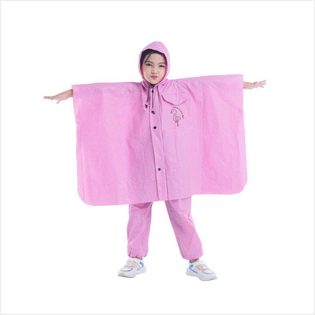 PLEVIA Jas Hujan Poncho Celana Bestkids 120