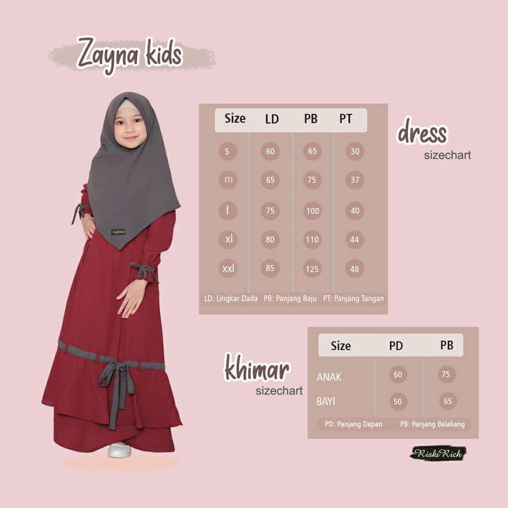 Zayna Hijab - Khimar Instan Pet Antem by Riskirich