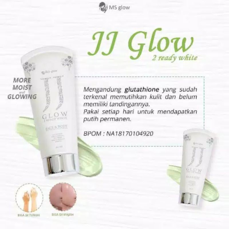 JJ GLOW Ms Glow Ori Cream Face and Body Original (COD)