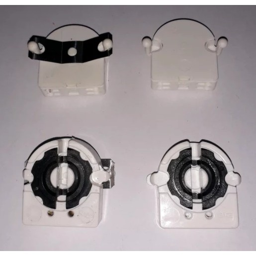 Fitting TL Per / Fitting dudukan lampu T8 - Per (1set = 2bh)