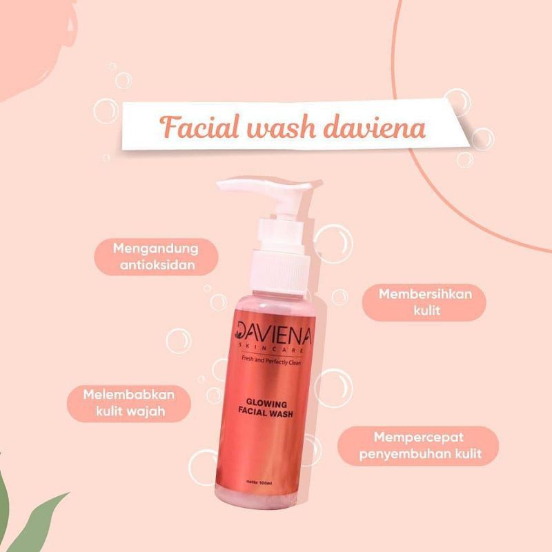 DAVIENA SKINCARE FACIAL WASH GLOWING SERIES|DISTRIBUTOR DAVIENA|