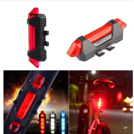 [GOWESYUK] - TaffLED Defensor Lampu Sepeda 5 LED Taillight Rechargeable