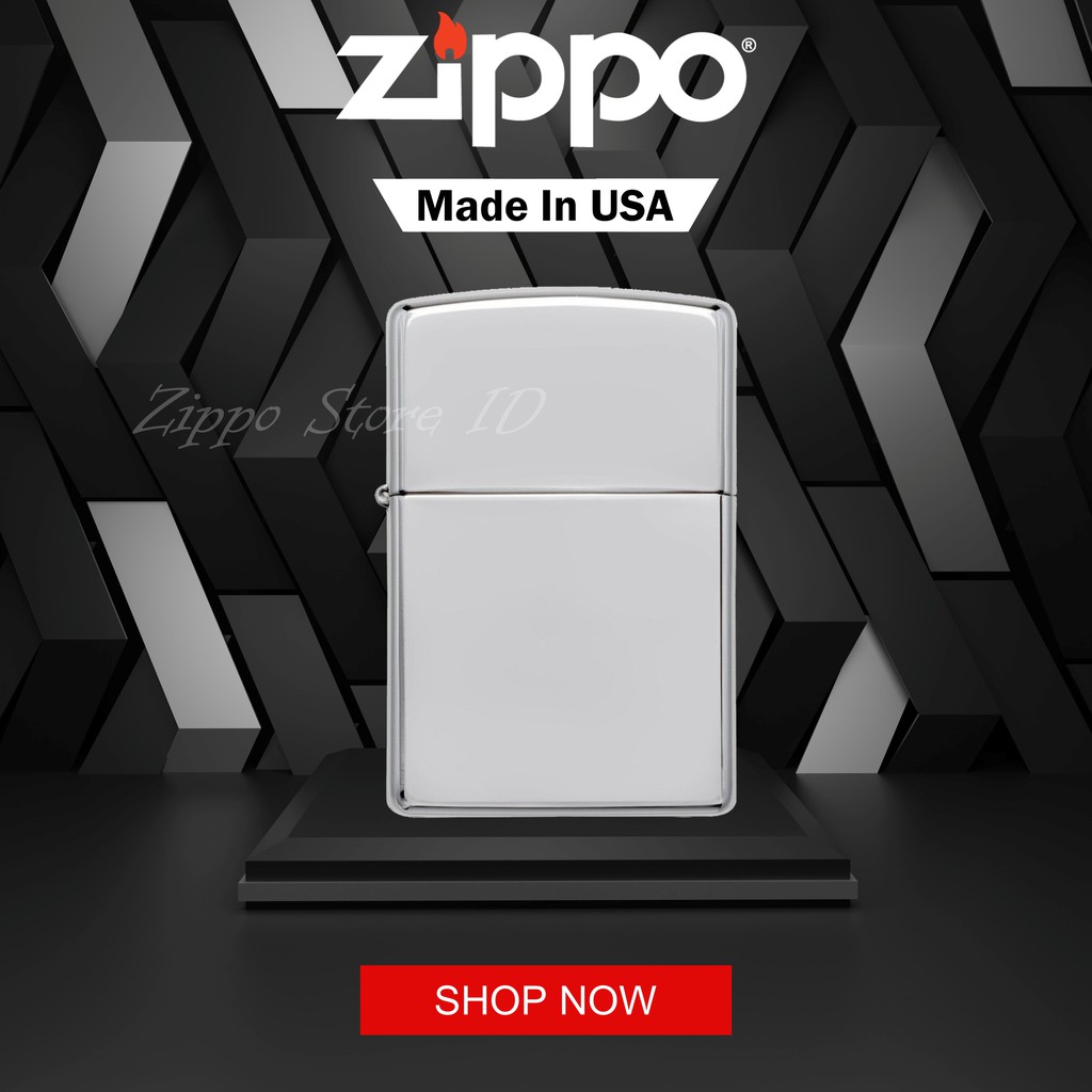 Korek Api Zippo Armor High Polish Chrome 167 Original