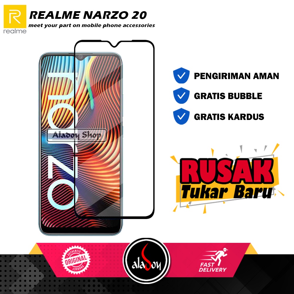 Tempered Glass Realme Narzo 20 Anti Gores Layar Screen Protector