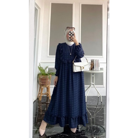 Dress cringkle uragiri two tone// Najma dress// gamis uragiri