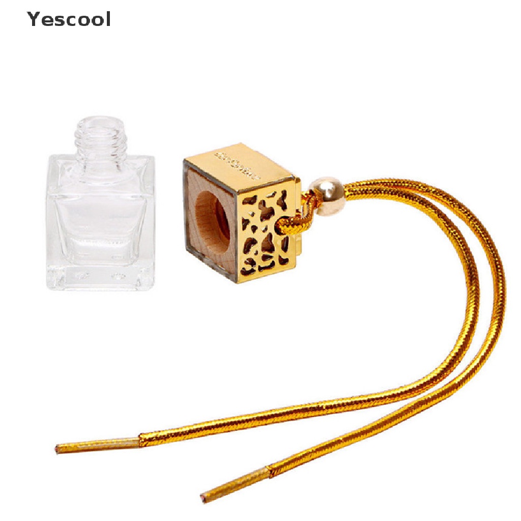 Yescool Botol Kaca Kosong Diffuser Parfum Untuk Ornamen Kaca Spion Mobil