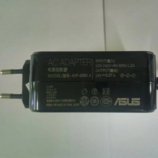 Adaptor Charger Laptop Asus 19V 2.37A 5.5X2.5mm 45W ORIGINAL X450C X451C X454Y X454YA X454W X454WA X454L X454LA X505 X505Z X505ZA X505B X505BA X505BP X455 X455L X455LA X455LB X455LD X452 X452E X452EA X452C X452CP