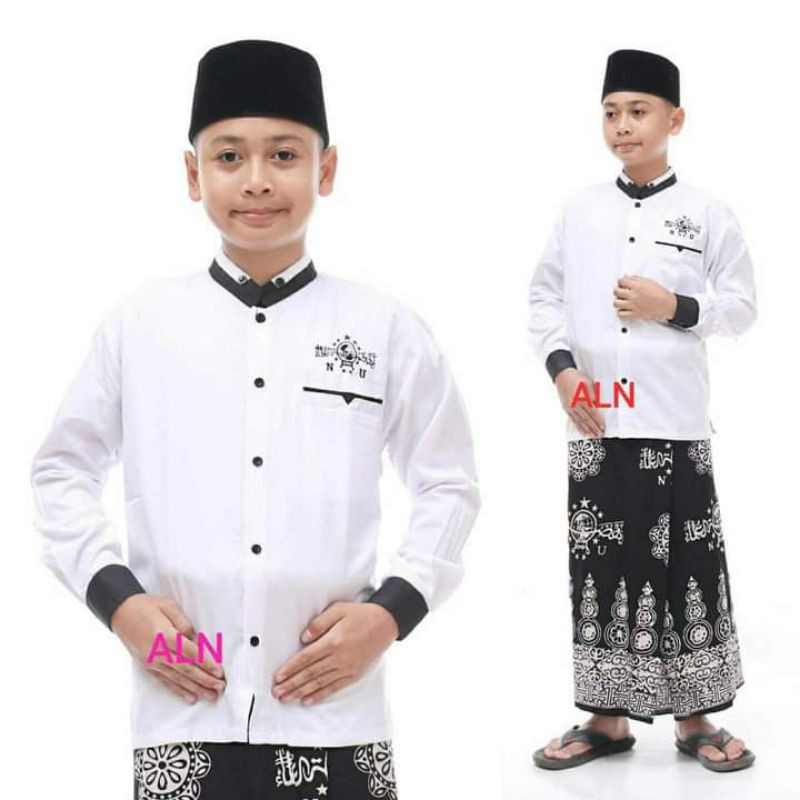 SETELAN KOKO NU ANAK REMAJA//SETELAN BAJU KOKO DAN SARUNG