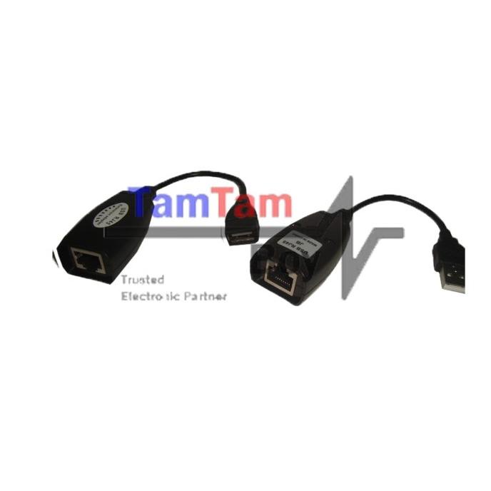 Kabel Adapter Extension USB Male To RJ45 + USB Female To RJ45