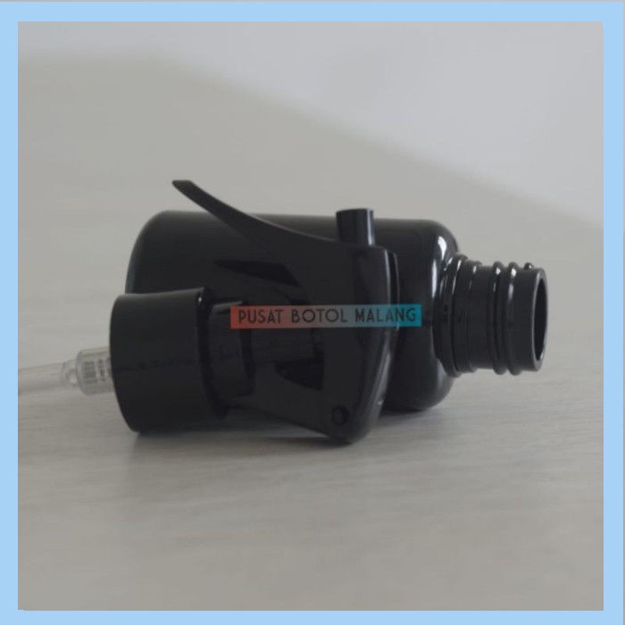 Botol Tubular 60Ml Spray Trigger (Hitam/Hitam)