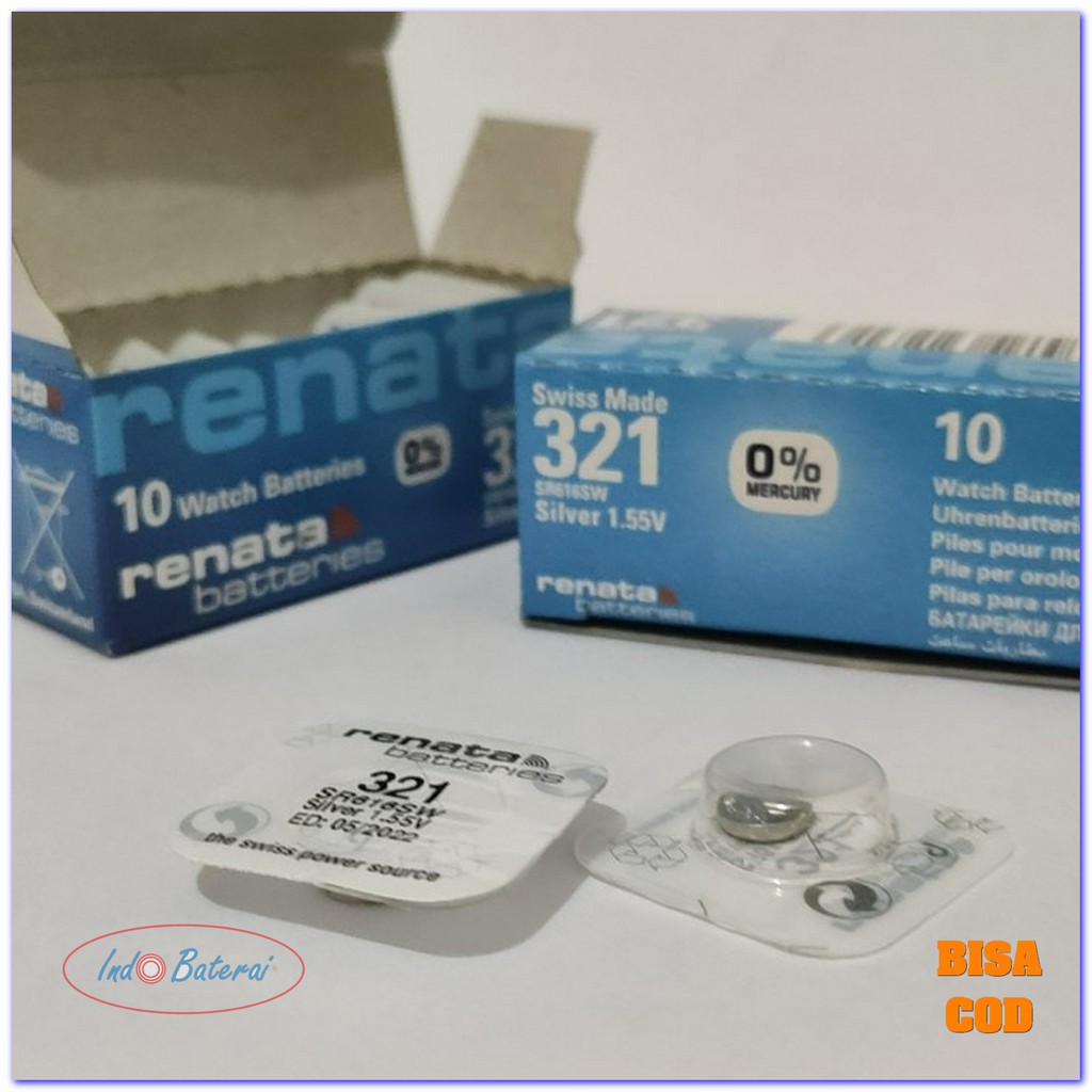 BATRAY JAM TANGAN RENATA 321 SR616SW ORIGINAL BATERAI RENATA 616 ORI