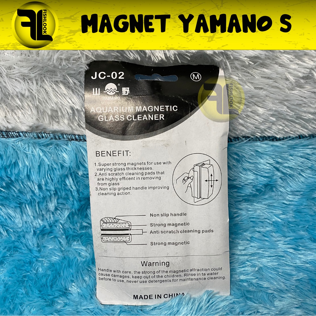 Yamano JC 02 Medium Magnet Pembersih Kaca Aquarium Aquascape Magnetic