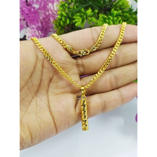 Kalung Emas Koin Malaysia Sepuhan 24.K