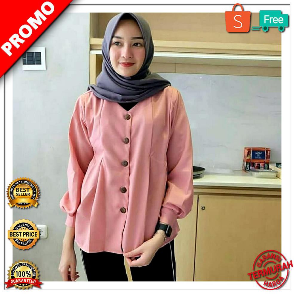 BEST SELLER Top Sasmita Dusty Baju Atasan Muslim Blouse Muslim Terlaris LIMITED EDITION
