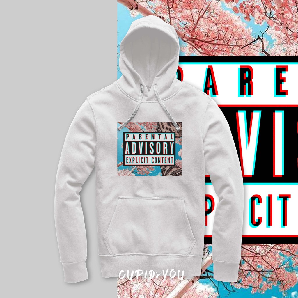 HOODIE JUMPER CUSTOM SABLON FULL COLOR | PARENTAL ADVISORY EXPLICIT