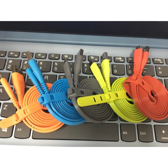 Kabel data Vivan gepeng kabel USB Micro Warna Warni