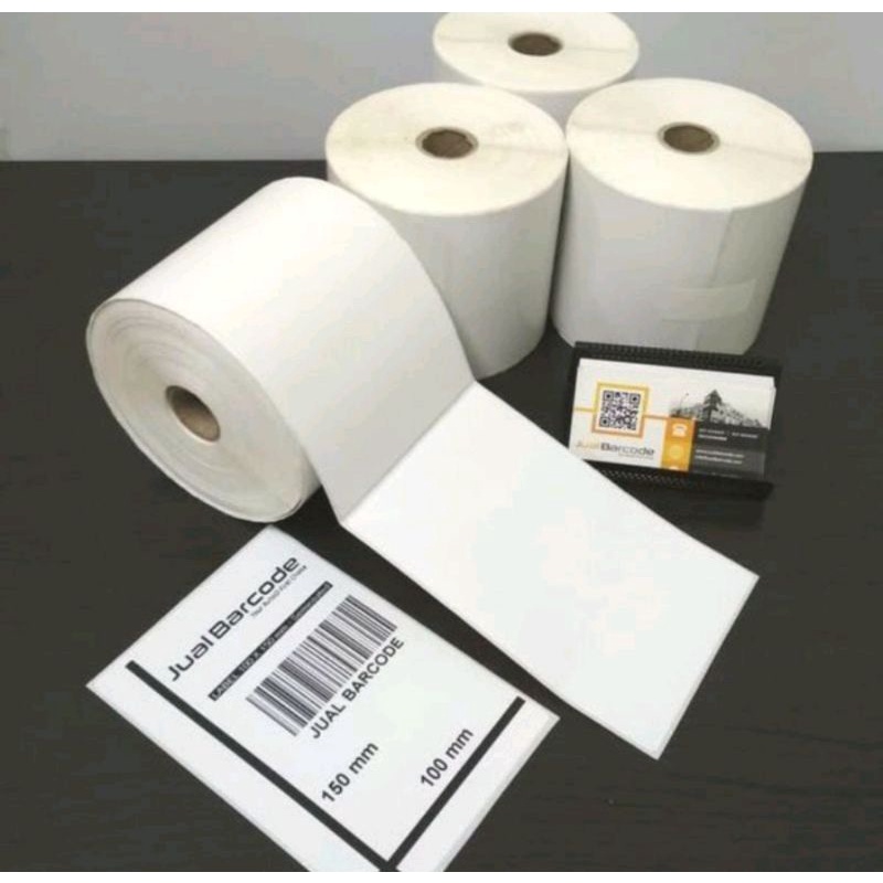 (Grosir) Kertas Thermal Label Barcode 100 x 150 mm (300 print kertas barcode)