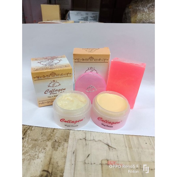 Cream Collagen Paket Murah Paket Cream Collagen 4in1 + serum