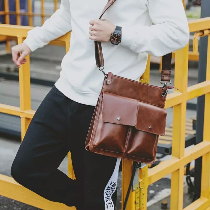 Tas Selempang Pria Korea Import ISHIYA Tas SATO