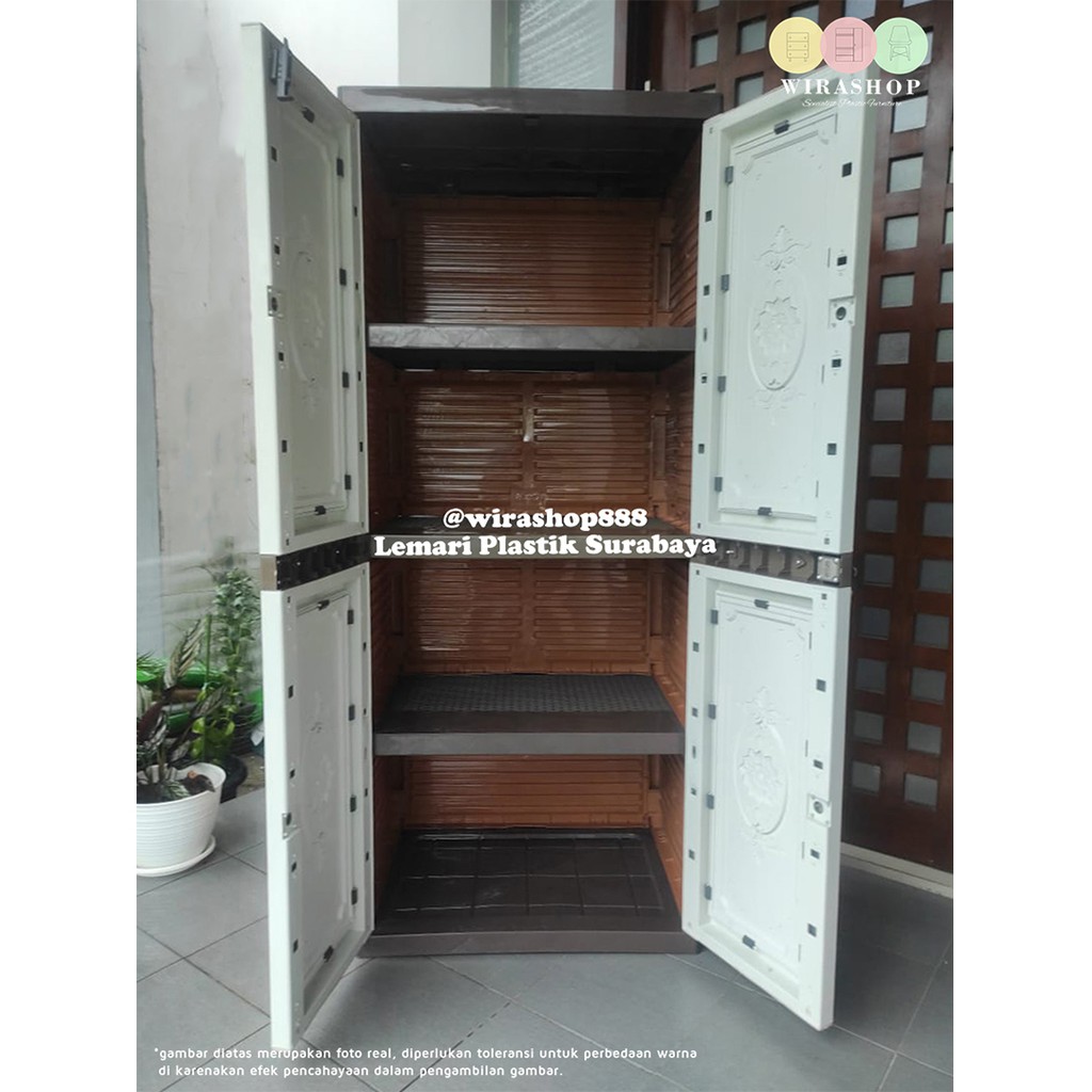 Lemari Plastik Grand Venezia / grand Luis Club Furniture Jumbo Kaca Khusus Gojek