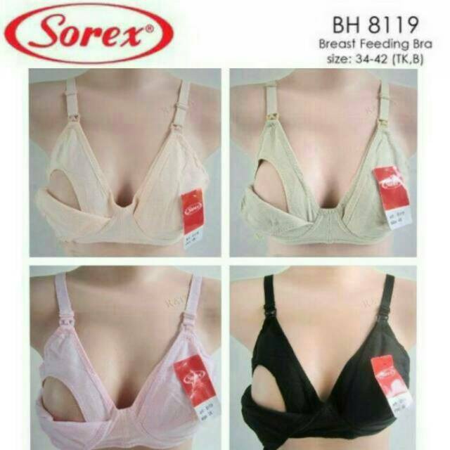 SOREX Bra Menyusui BH Menyusui Tanpa Kawat Tanpa Busa Sorex 8119 Original