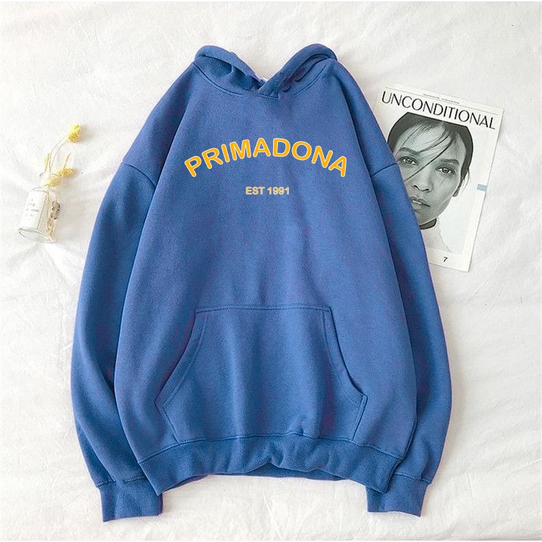 Primadona 1991 Hoodie Anak Tanggung Motif Lettering Bahan Fleece