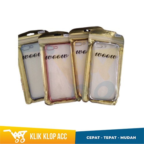 Case Anticrack List Crome iPhone 8 Plus Softcase Back Cover