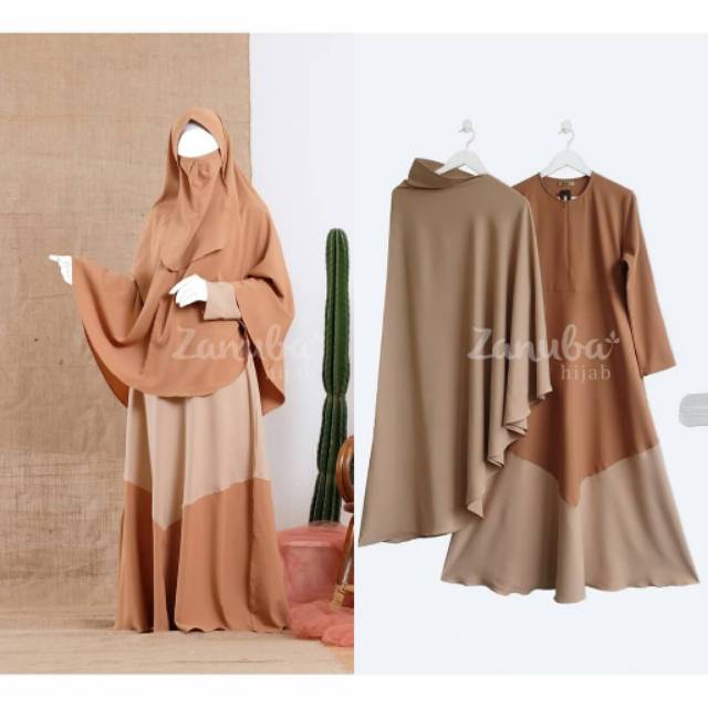 Gamis Polos Bahan Moscrepe Premium