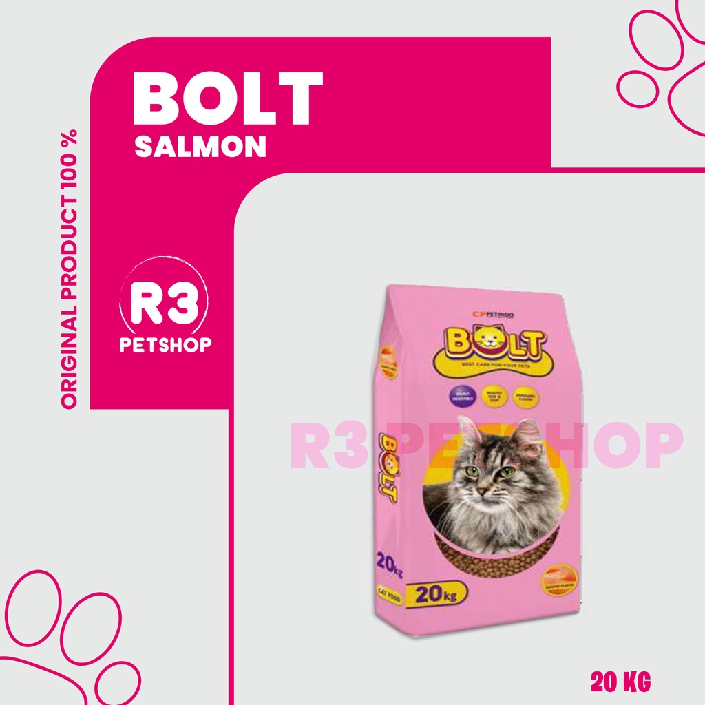 Makanan kucing murah BOLT 20kg all variant ( GRAB GOSEND )