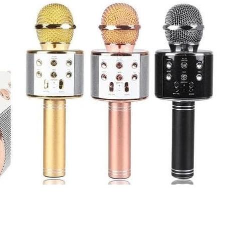 ❀ [JAKARTA] MICROFON KARAOKE WS858 / MIC KARAOKE WIRELESS BLUETOOTH WSTER WS-858 ○