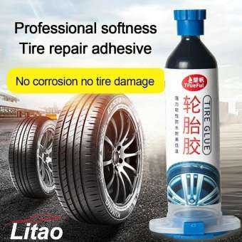 Bergaransi ! Litao Lem Tambal Ban Mobil Car Tire Glue Repair Filling 30g - Lit30