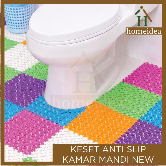 Karpet Anti Slip Kamar Mandi Polkadot Karpet Kamar Mandi